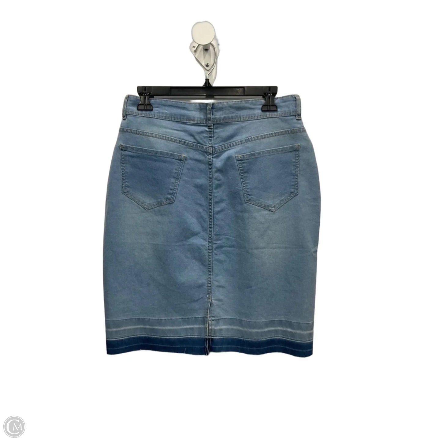 Skirt Midi By Clothes Mentor In Blue Denim, Size: 10