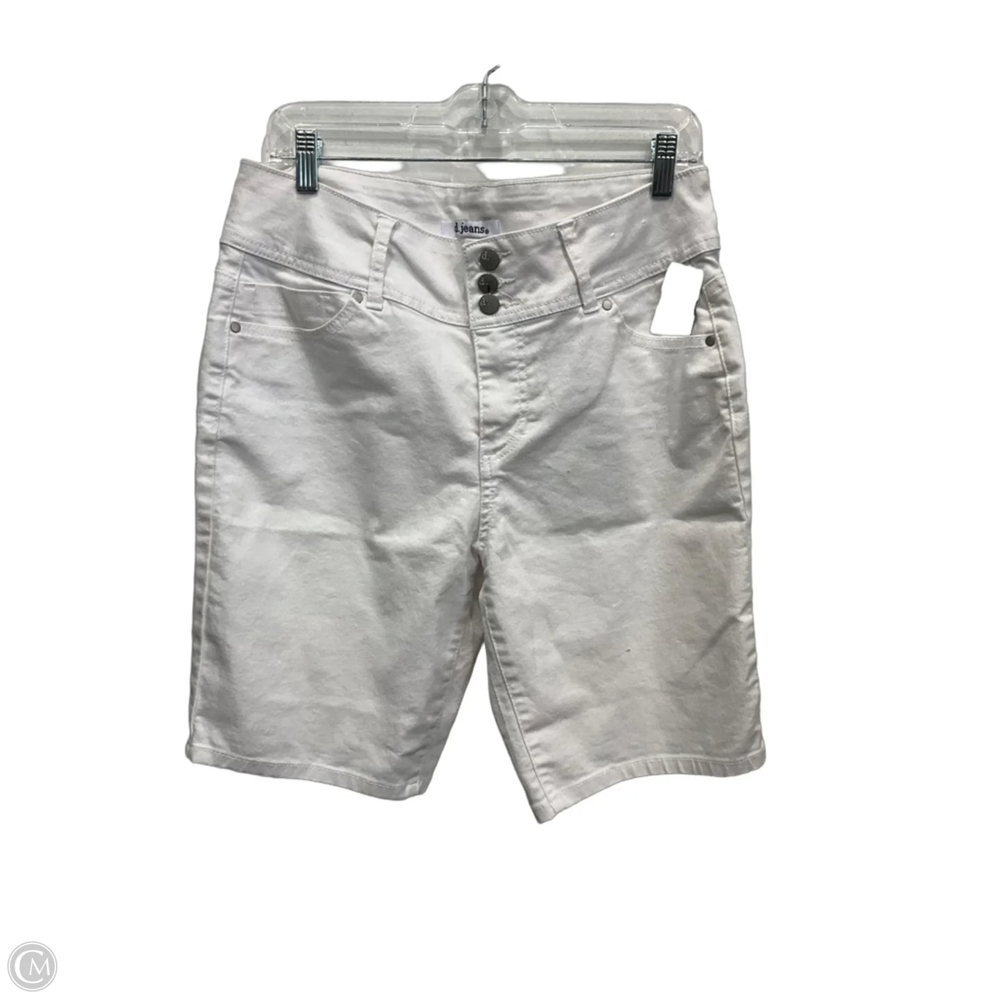 Shorts By D Jeans In White Denim, Size: 12