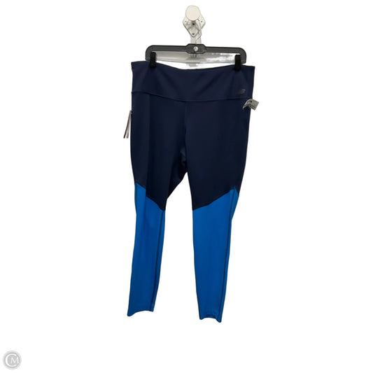 Athletic Leggings By New Balance In Blue, Size: Xl