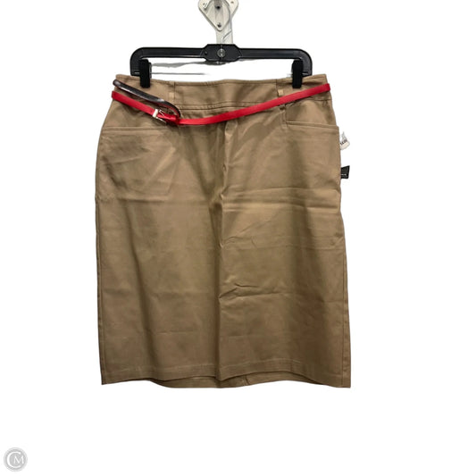 Skirt Midi By New York And Co In Brown, Size: 14