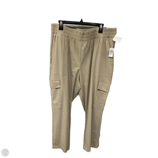 Athletic Pants By Old Navy In Tan, Size: Xl