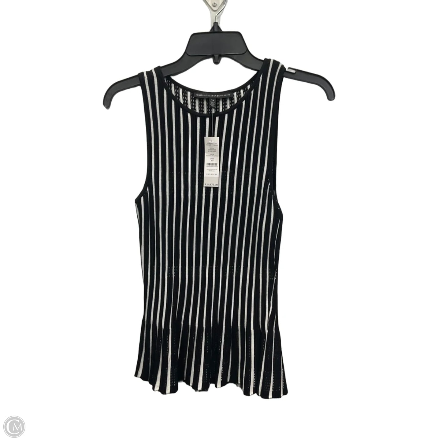 Top Sleeveless By White House Black Market In Black, Size: Xs