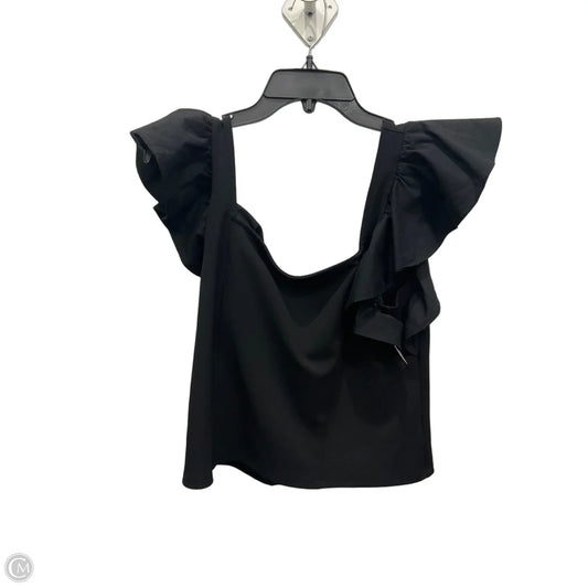 Top Short Sleeve By Express In Black, Size: L