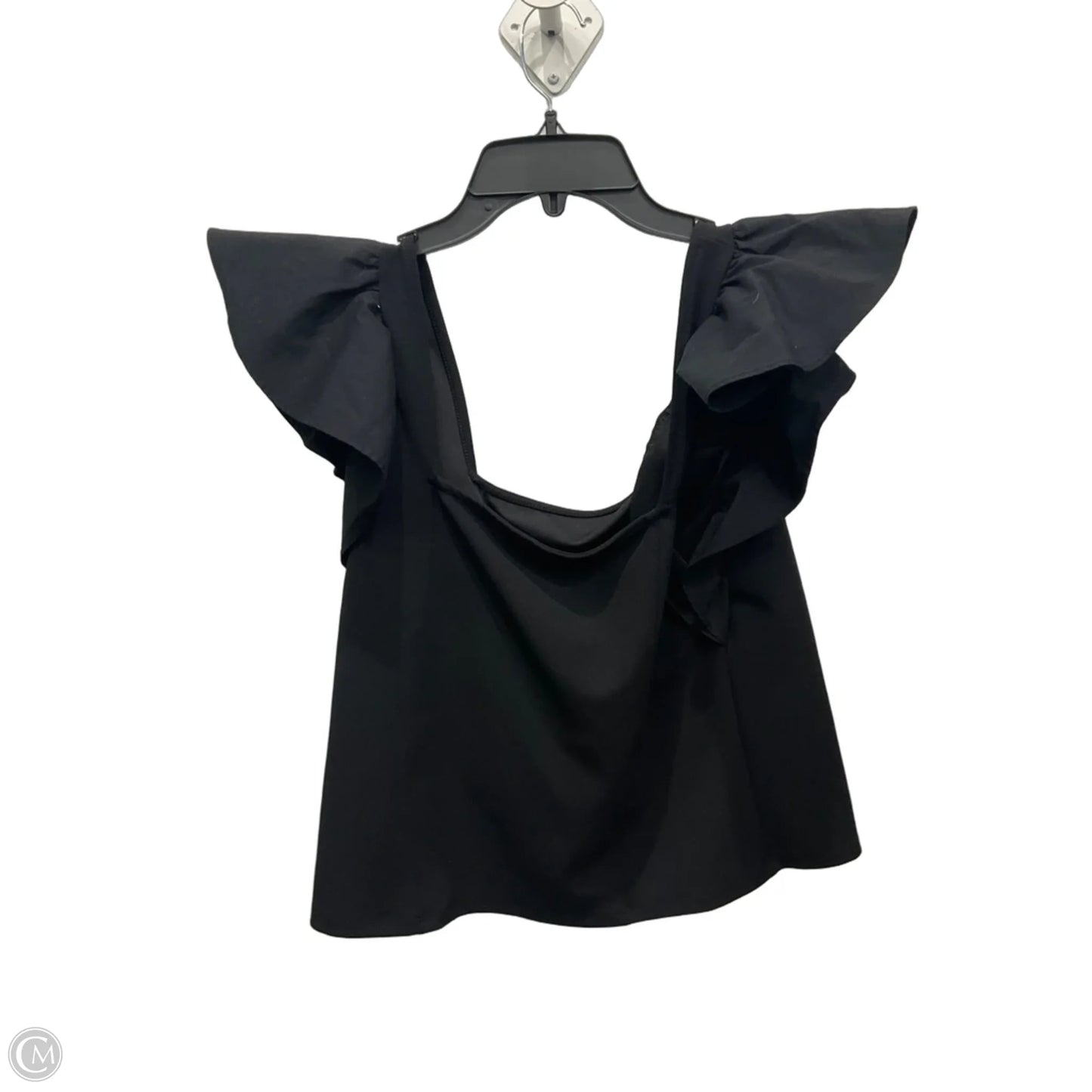 Top Short Sleeve By Express In Black, Size: L