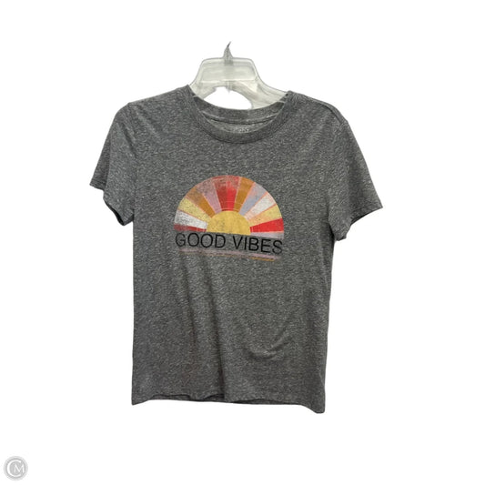Top Short Sleeve Basic By Z Supply In Grey, Size: Xs