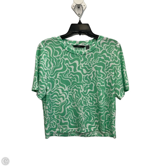 Top Short Sleeve By Vero Moda In Green, Size: Xl