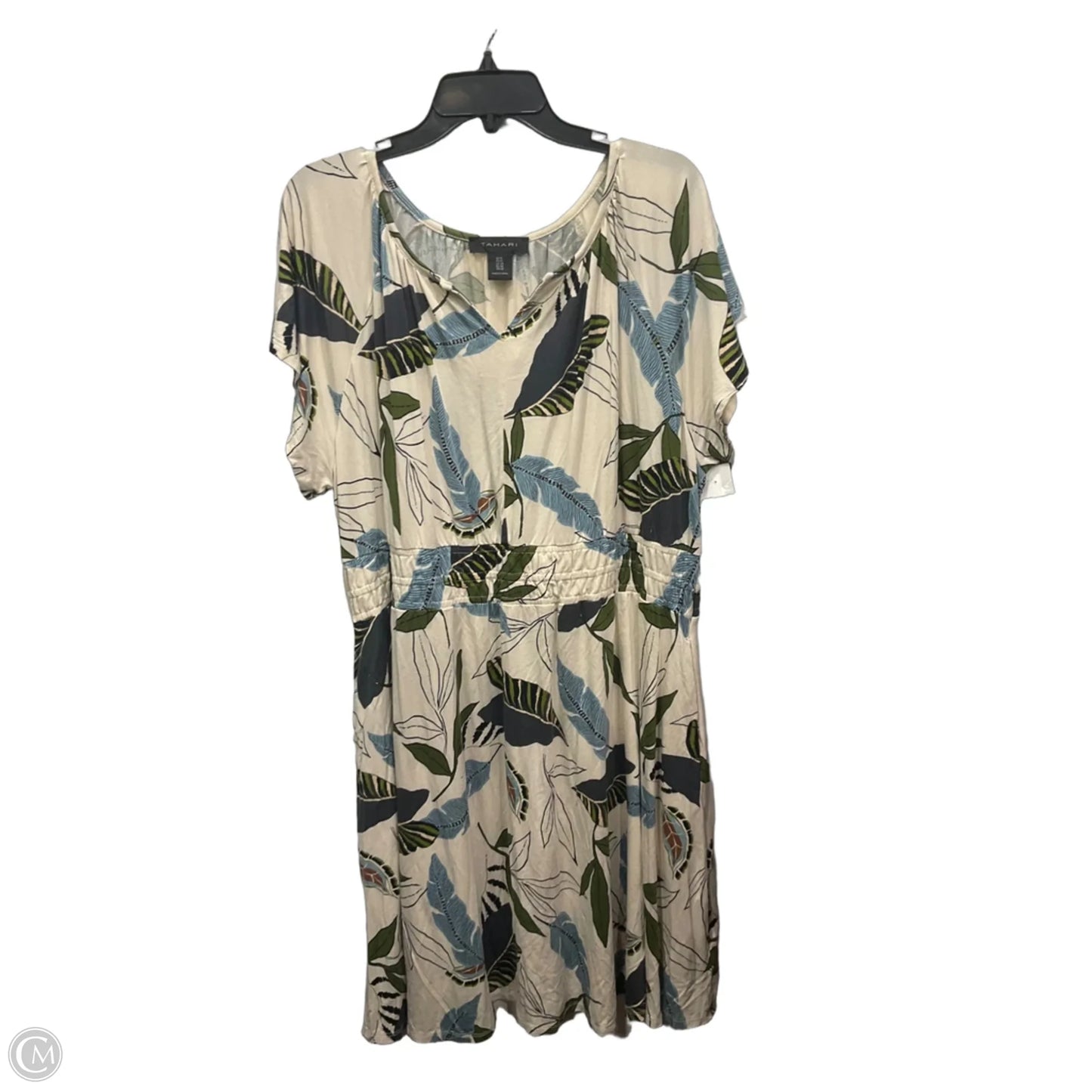 Dress Casual Midi By Tahari In Cream, Size: 1x