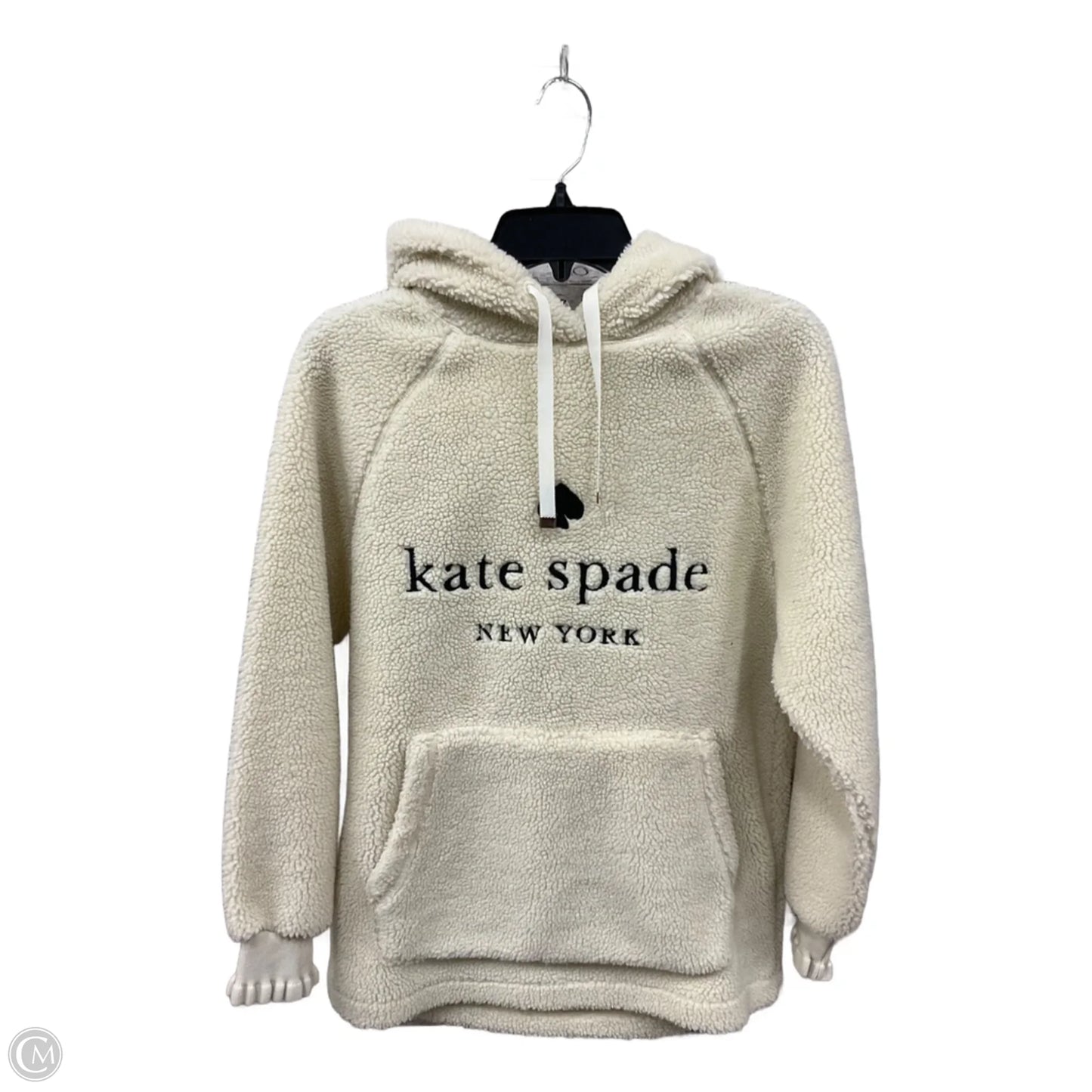 Sweatshirt Designer By Kate Spade In Cream, Size: Xs