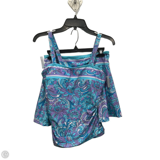 Swimsuit 2pc By Clothes Mentor In Blue, Size: L