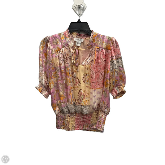 Top Short Sleeve By Rachel Zoe In Multi-colored, Size: S