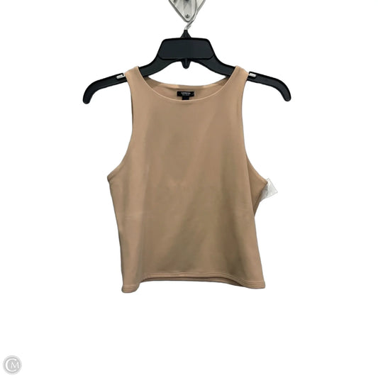 Top Sleeveless By Express In Tan, Size: M