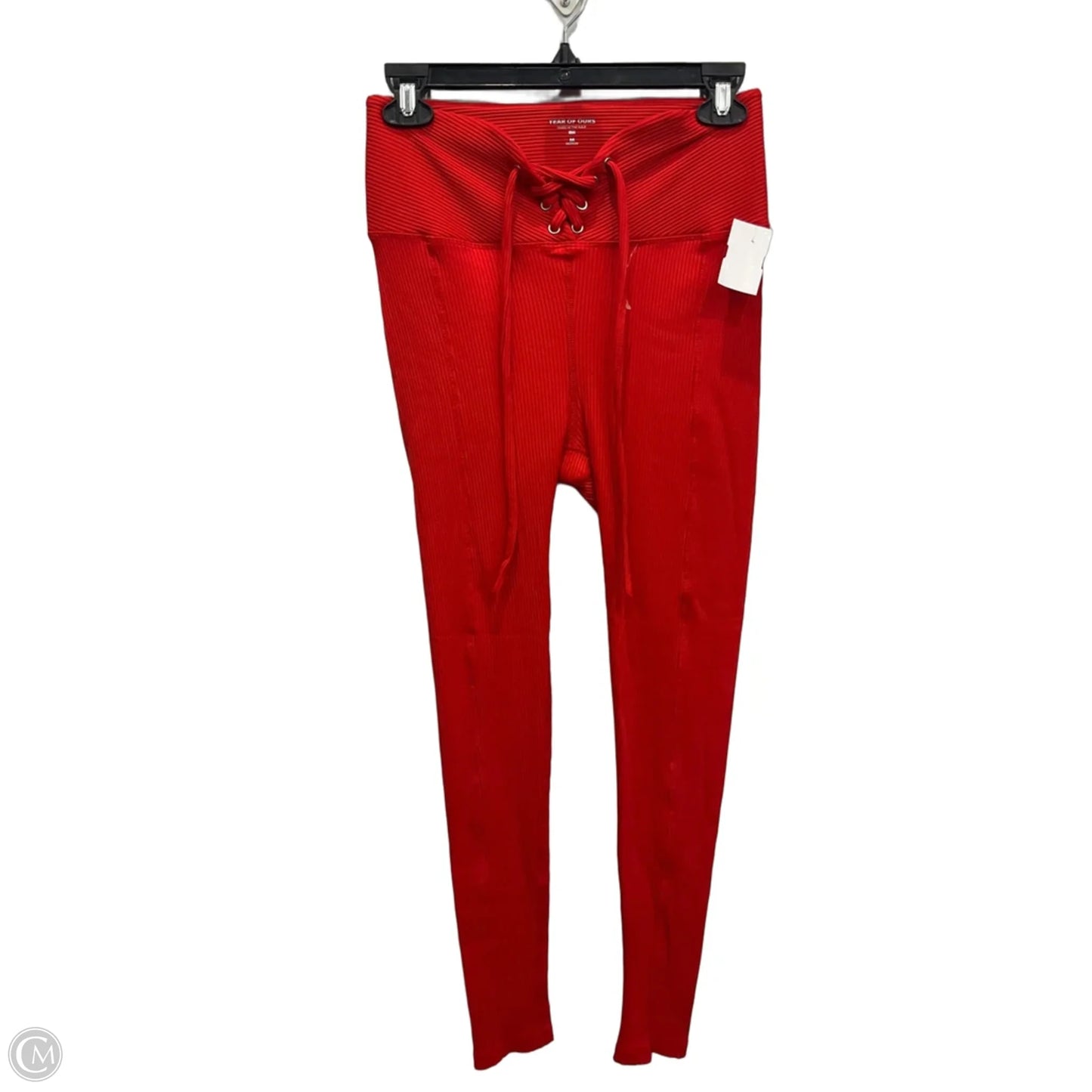 Athletic Leggings By Year Of Ours In Red, Size: M