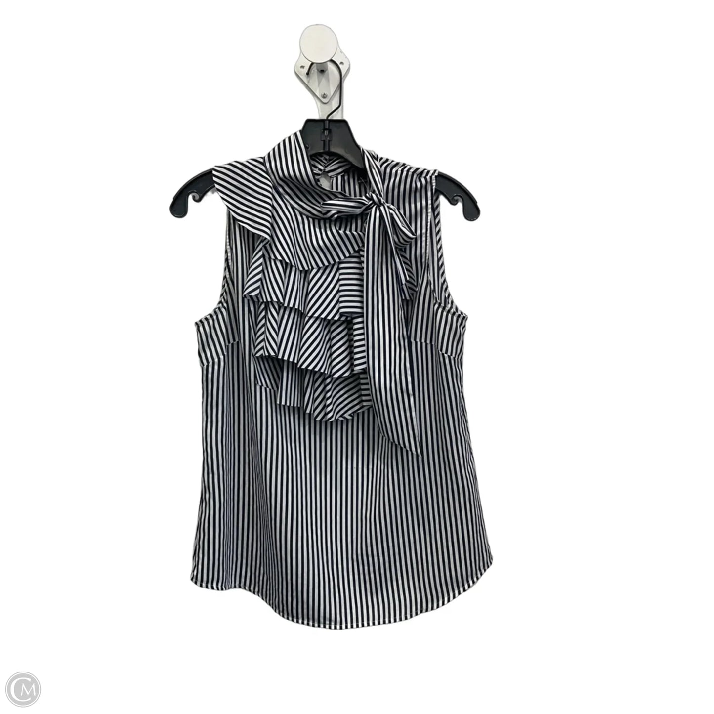 Top Sleeveless By Banana Republic In Striped Pattern, Size: S
