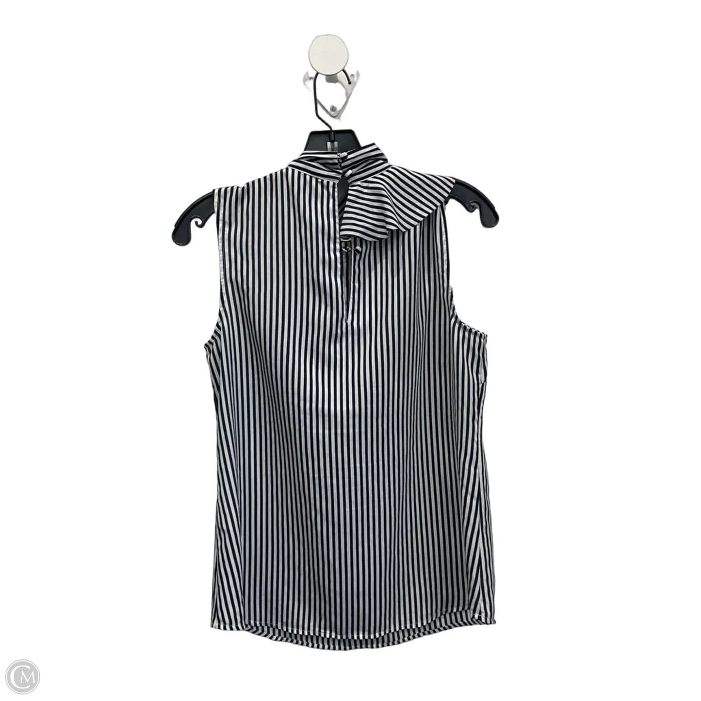 Top Sleeveless By Banana Republic In Striped Pattern, Size: S