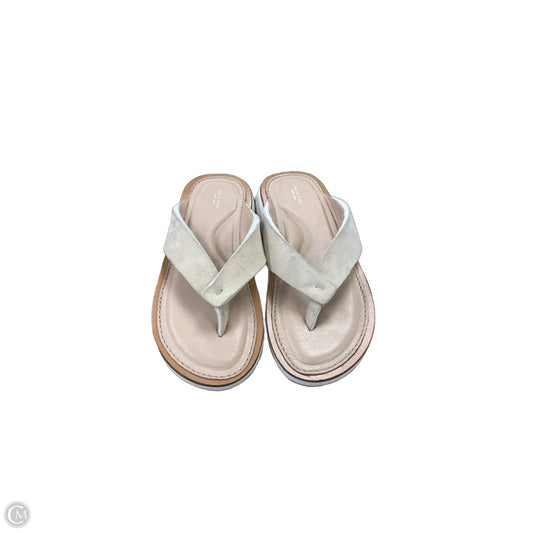 Sandals Flip Flops By Rag And Bone In Cream, Size: 6
