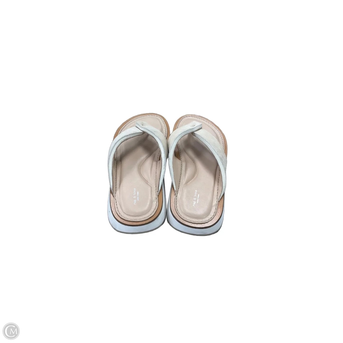 Sandals Flip Flops By Rag And Bone In Cream, Size: 6