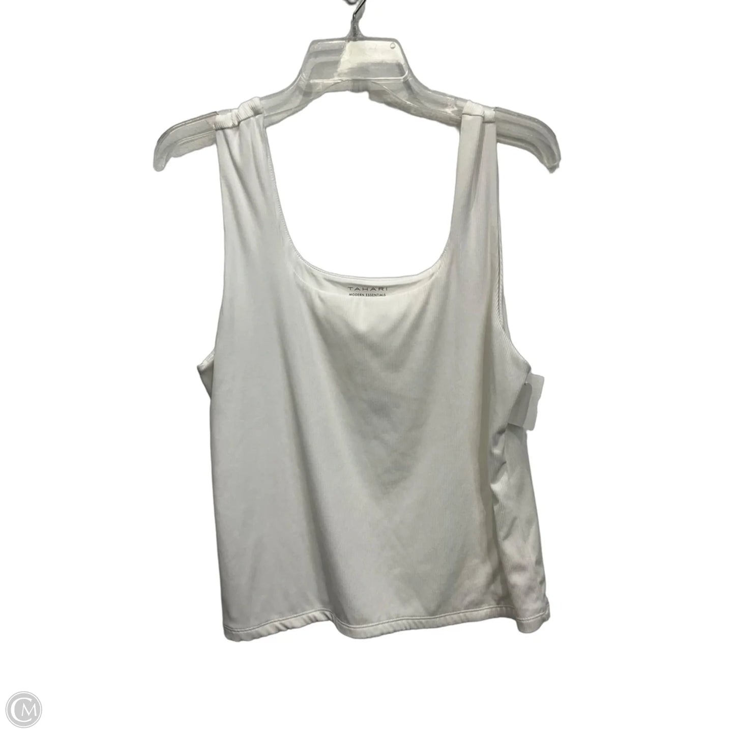 Top Sleeveless By Tahari In White, Size: Xl
