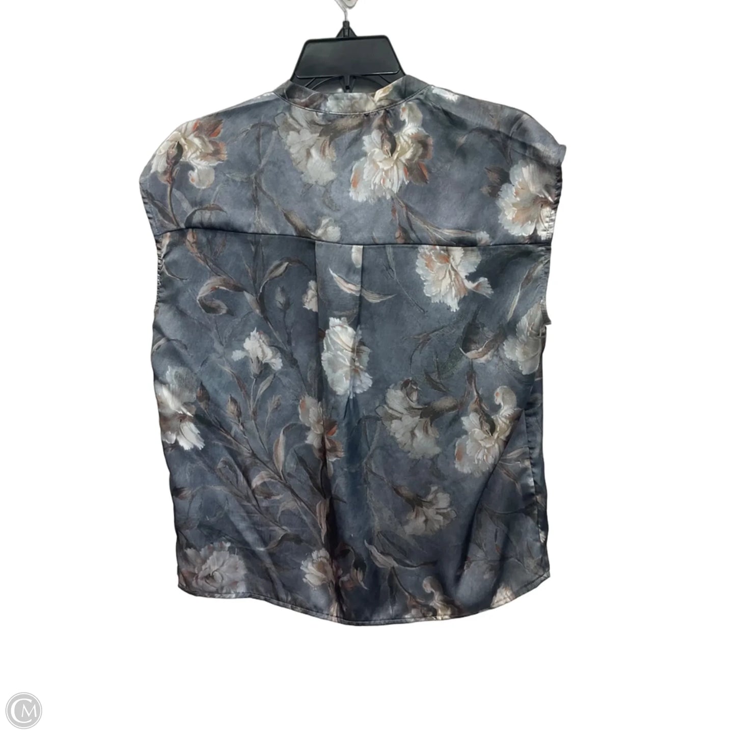 Blouse Short Sleeve By Elie Tahari In Grey, Size: Xs