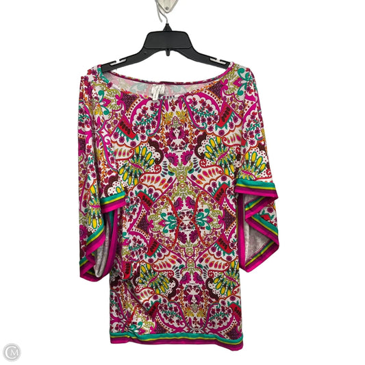 Top Short Sleeve By Trina Turk In Pink, Size: M
