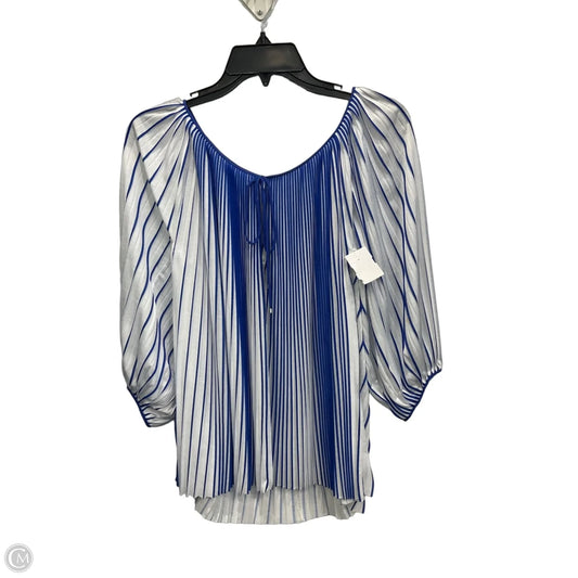 Top 3/4 Sleeve Designer By Diane Von Furstenberg In White, Size: S