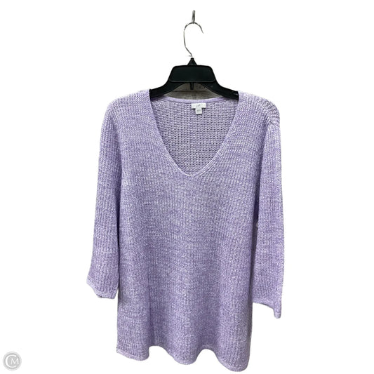 Sweater By J. Jill In Purple, Size: L