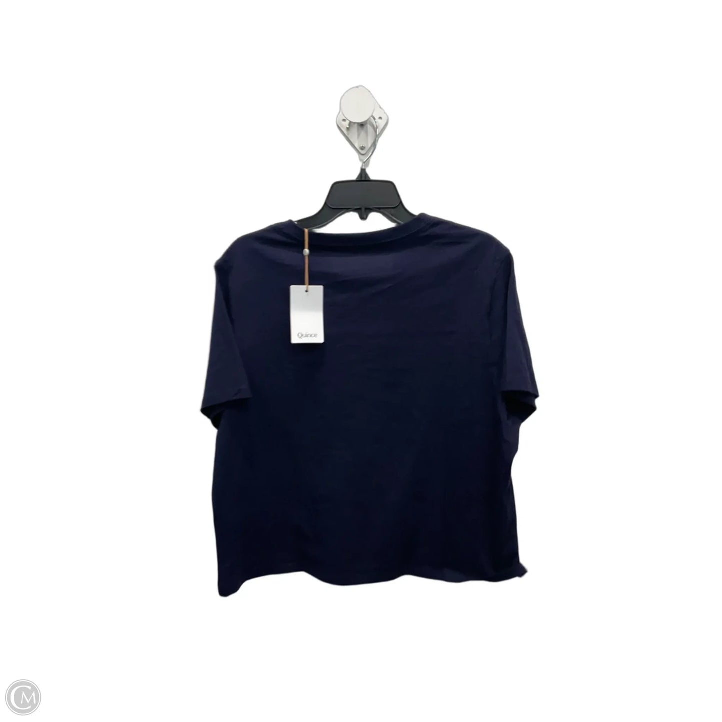 Top Short Sleeve By Quince In Navy, Size: Xl