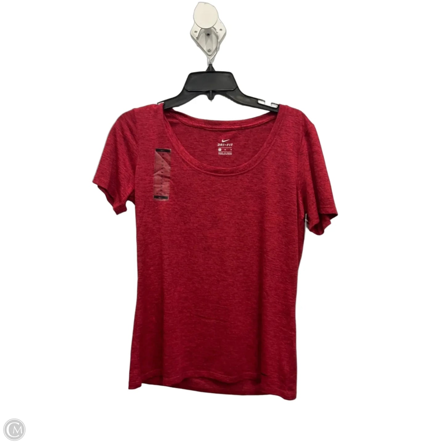 Athletic Top Short Sleeve By Nike Apparel In Red, Size: M