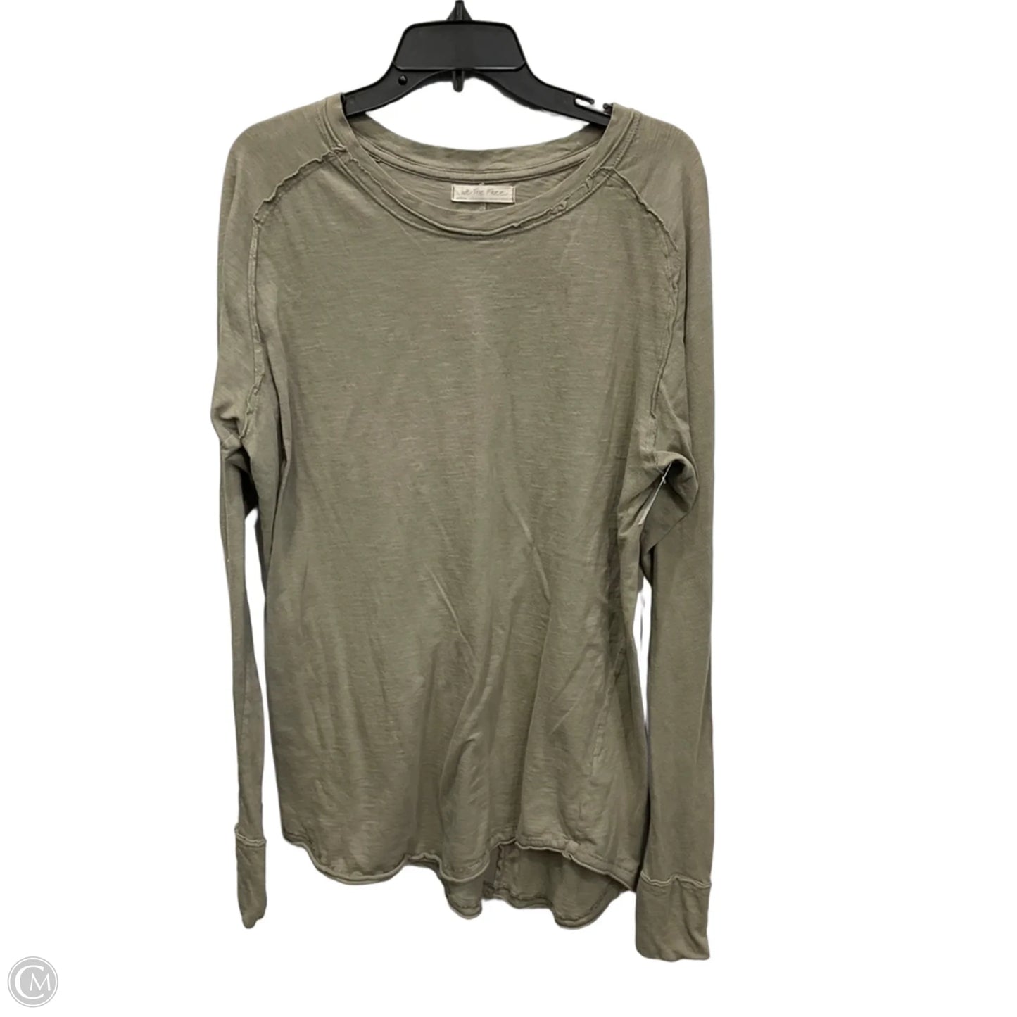 Top Long Sleeve Basic By We The Free In Green, Size: M
