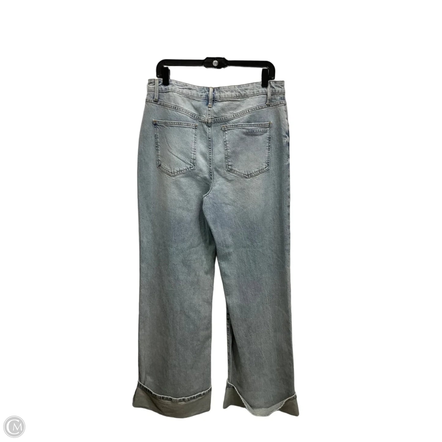 Jeans Wide Leg By Avec Les Filles In Blue Denim, Size: 10