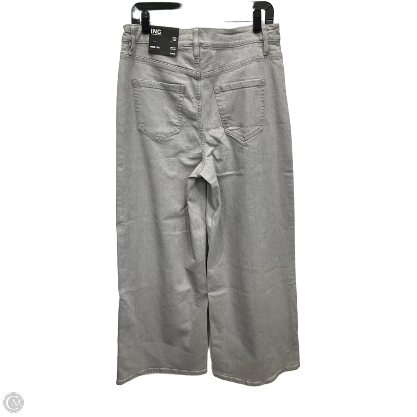 Jeans Wide Leg By Inc In Grey Denim, Size: 12