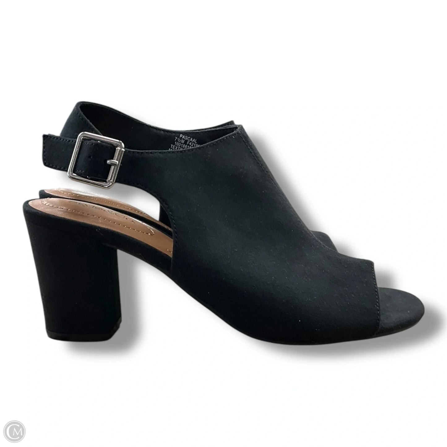 Sandals Heels Block By Style And Company In Black, Size: 7.5