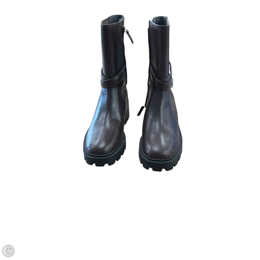 Boots Ankle Flats By Clothes Mentor In Black, Size: 8.5