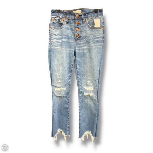 Jeans Cropped By Madewell In Blue Denim, Size: 0