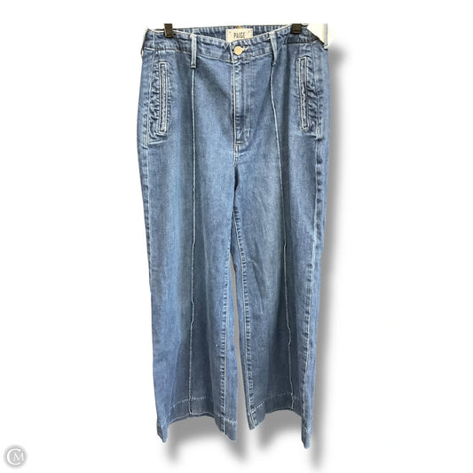 Jeans Wide Leg By Paige In Blue Denim, Size: 12