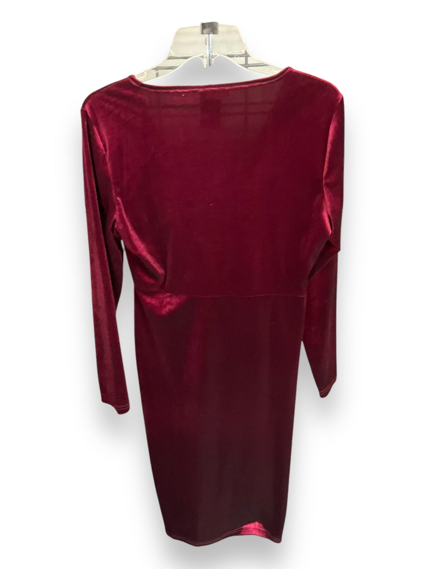 Dress Casual Midi By Cmc In Velvet, Size: L