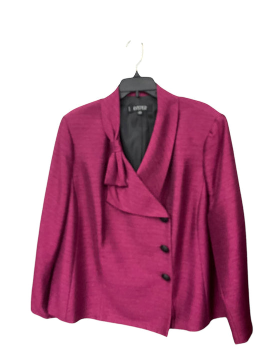 Blazer By Kasper In Pinkblack, Size: 20