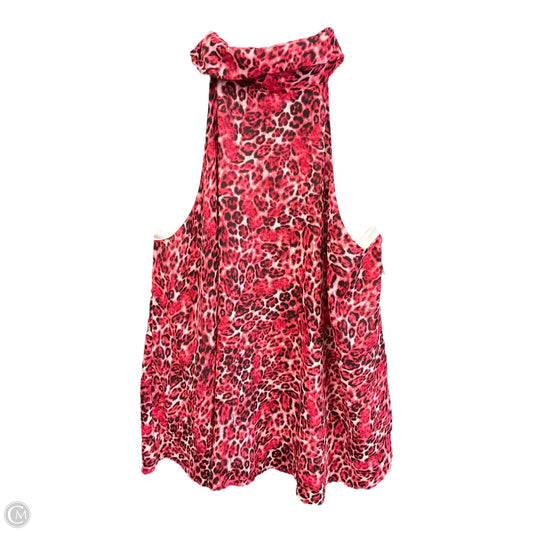 Top Sleeveless By Ashley Stewart In Black & Pink, Size: 2x