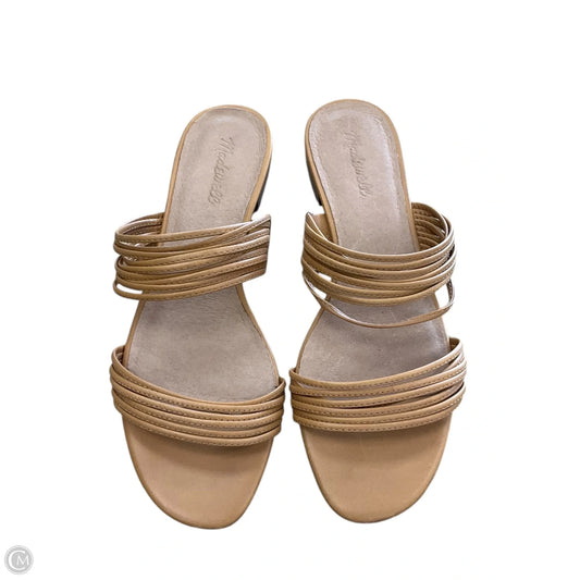 Sandals Flats By Madewell In Bronze, Size: 10