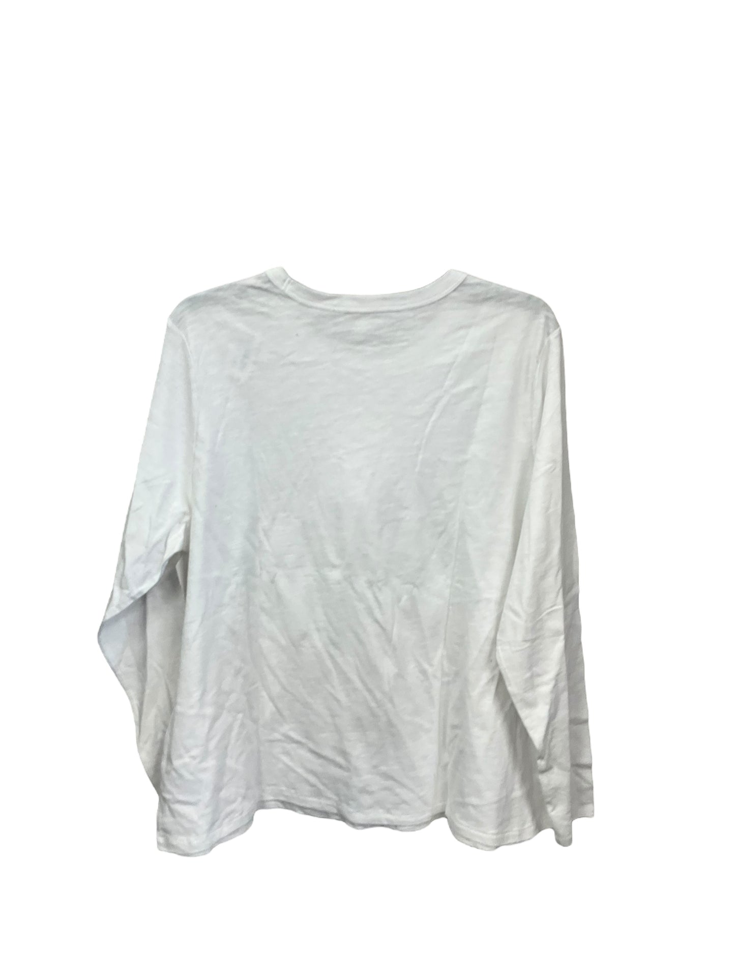 Top Long Sleeve By Old Navy In White, Size: Xl