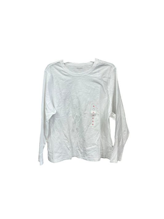 Top Long Sleeve By Old Navy In White, Size: Xl