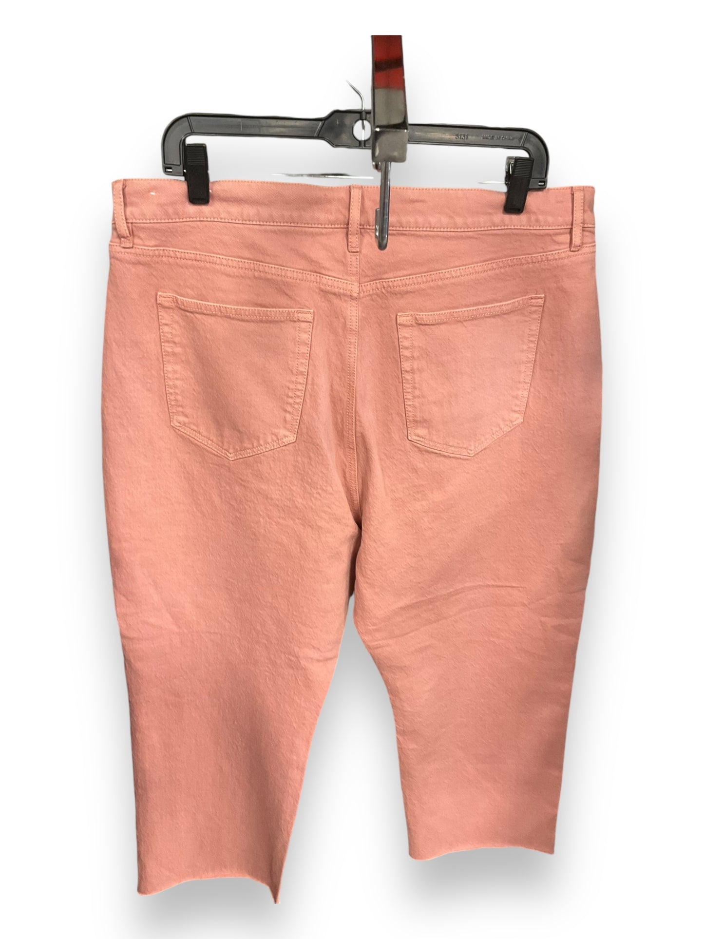 Jeans Straight By Loft In Peach, Size: 16