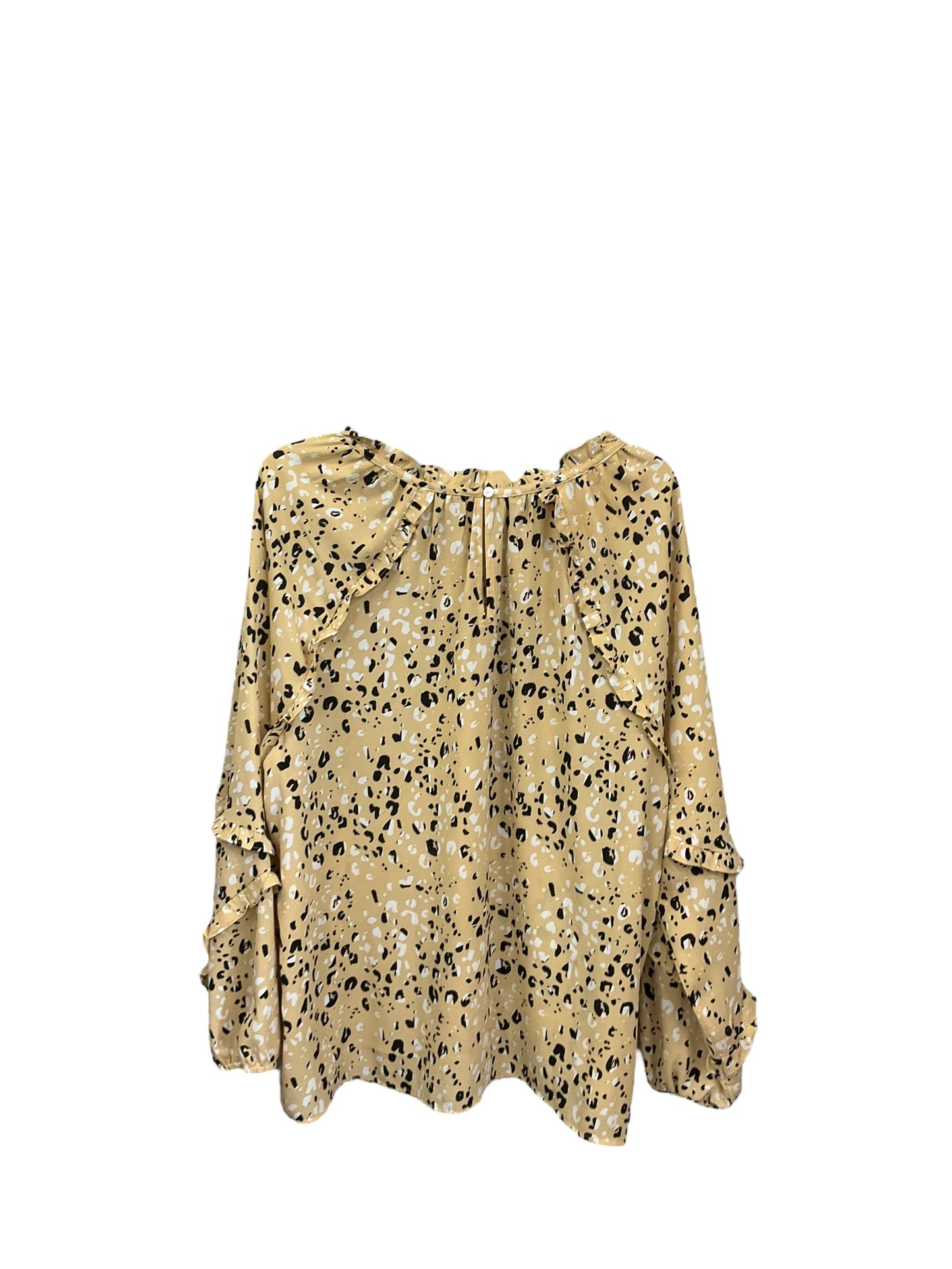 Blouse Long Sleeve By Loft In Paisley Print, Size: Xs