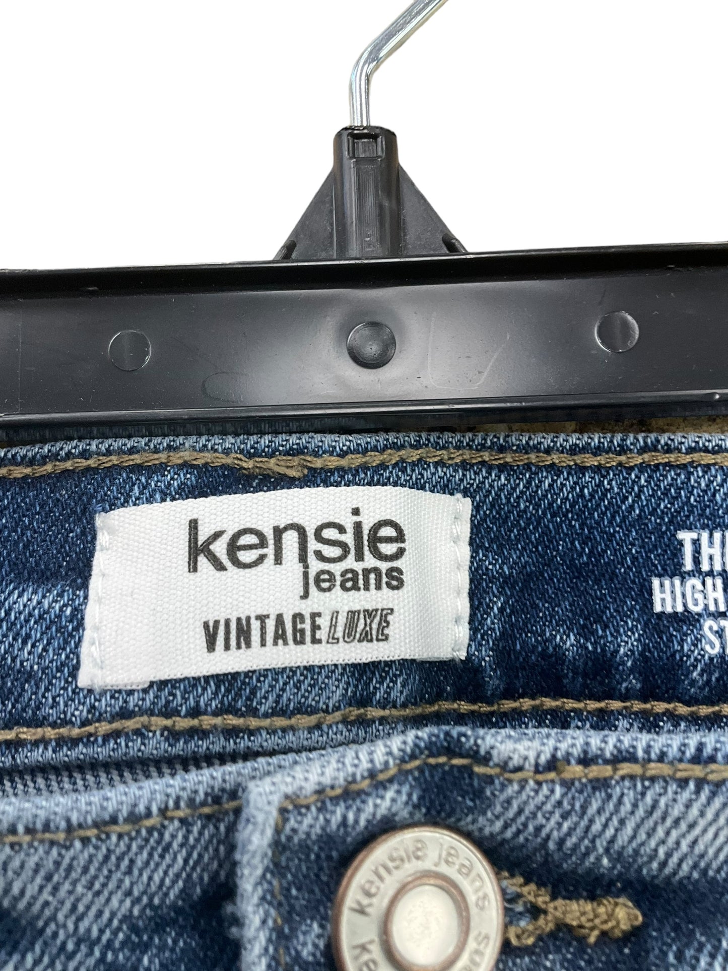 Jeans Straight By Kensie In Blue Denim, Size: 14