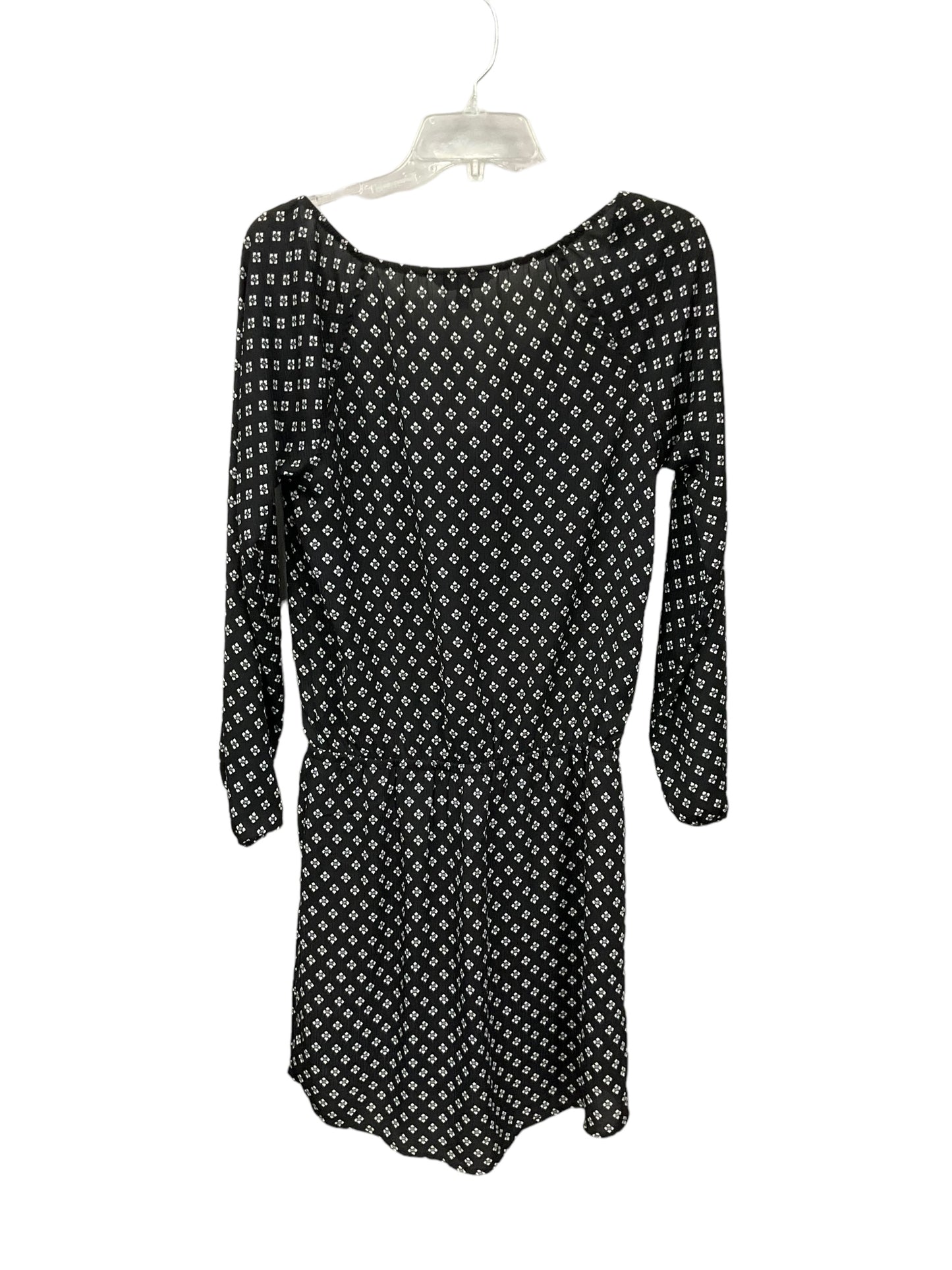 Dress Casual Midi By Express In Black & White, Size: Xs