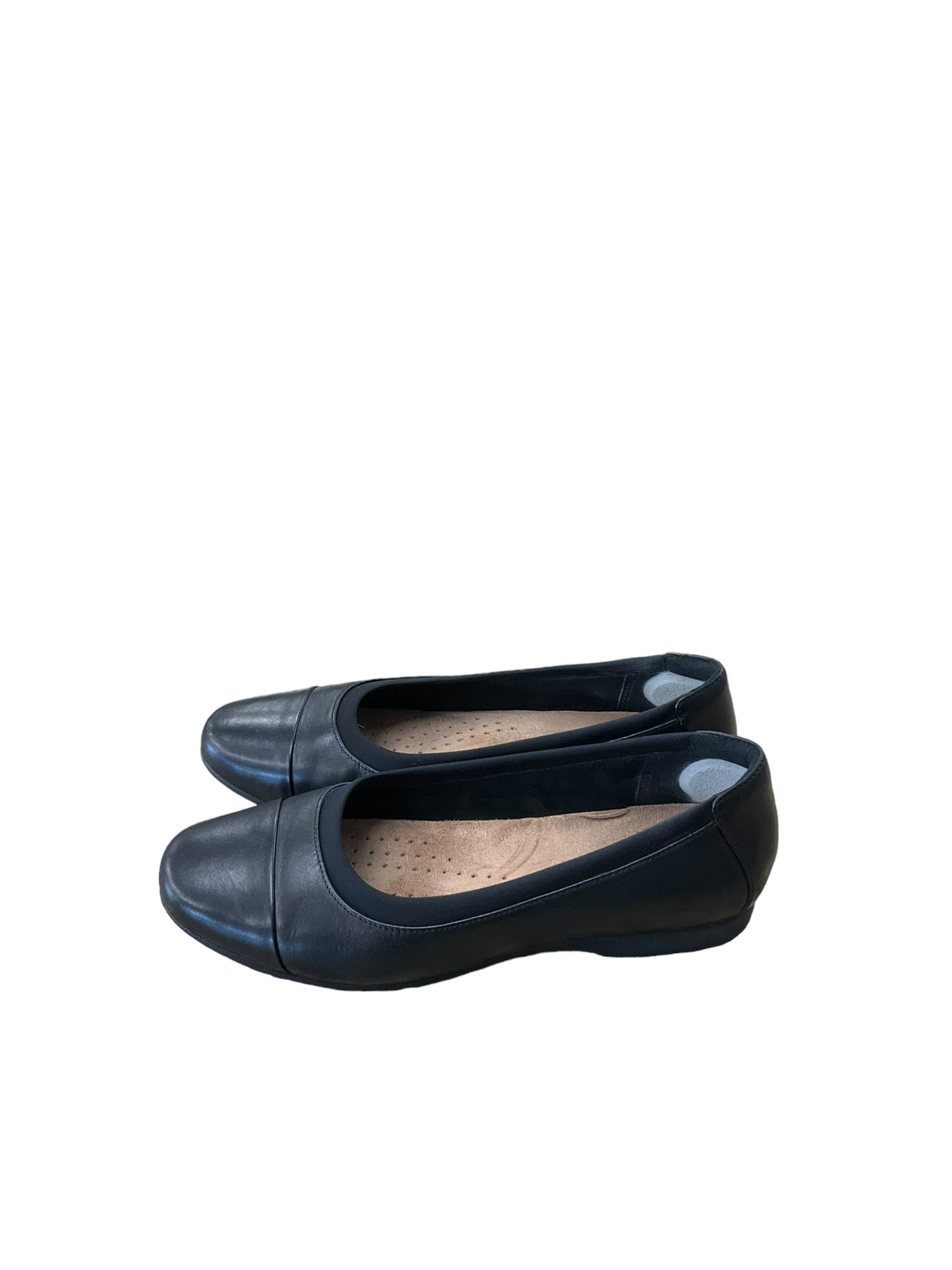 Shoes Flats By Clarks In Black, Size: 8