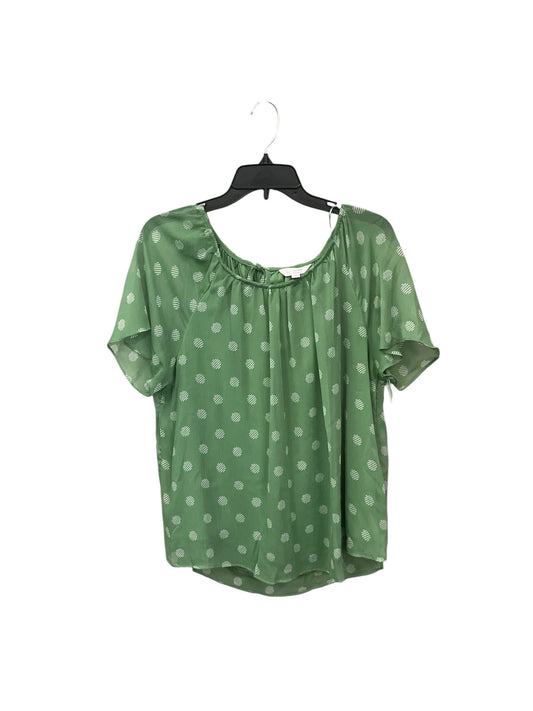 Top Short Sleeve By Lc Lauren Conrad In Green, Size: L