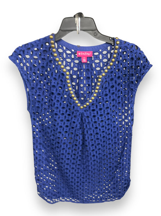 Top Sleeveless By Lilly Pulitzer In Blue, Size: S