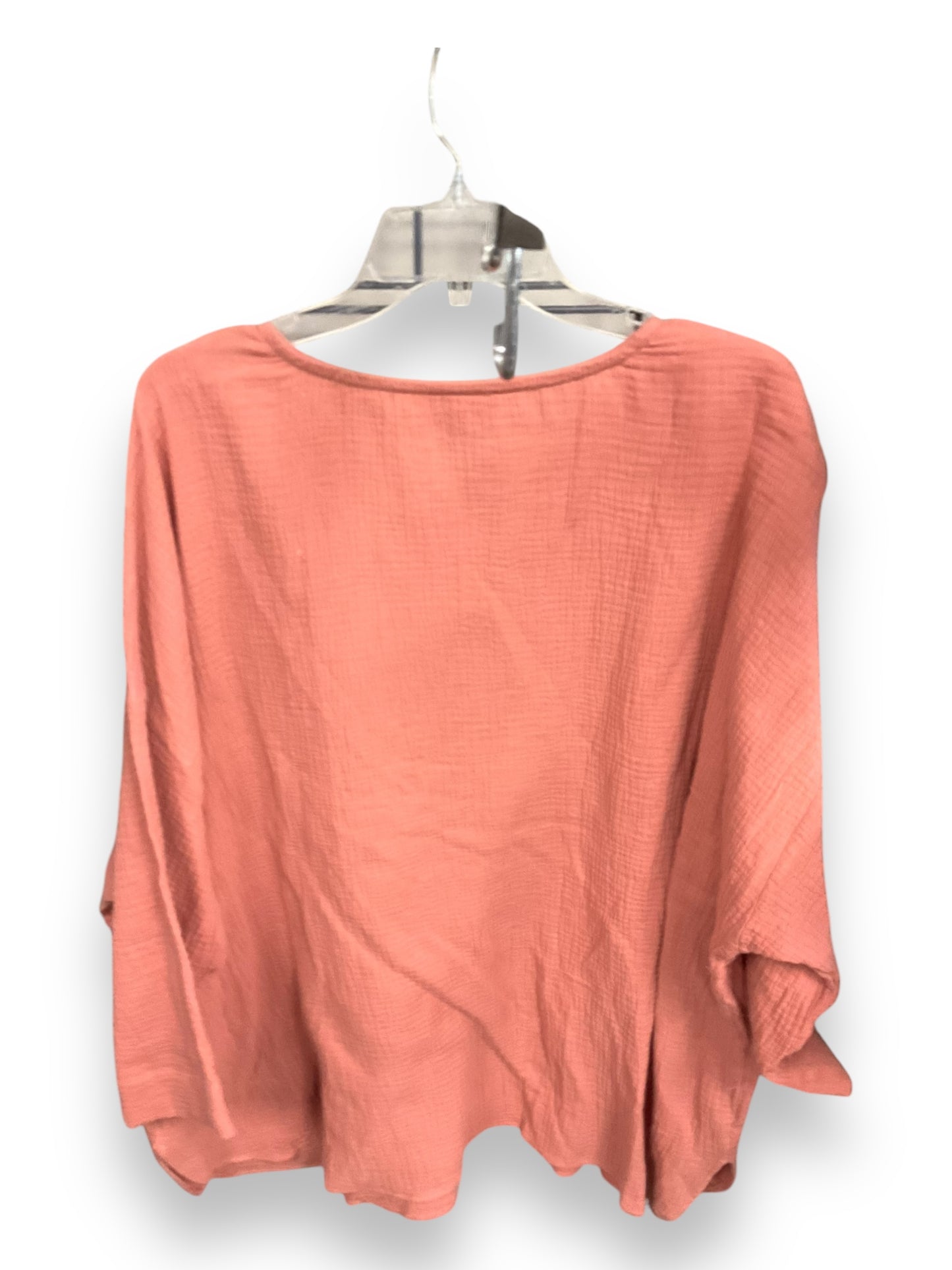 Blouse Long Sleeve By Jones And Co In Mauve, Size: 1x