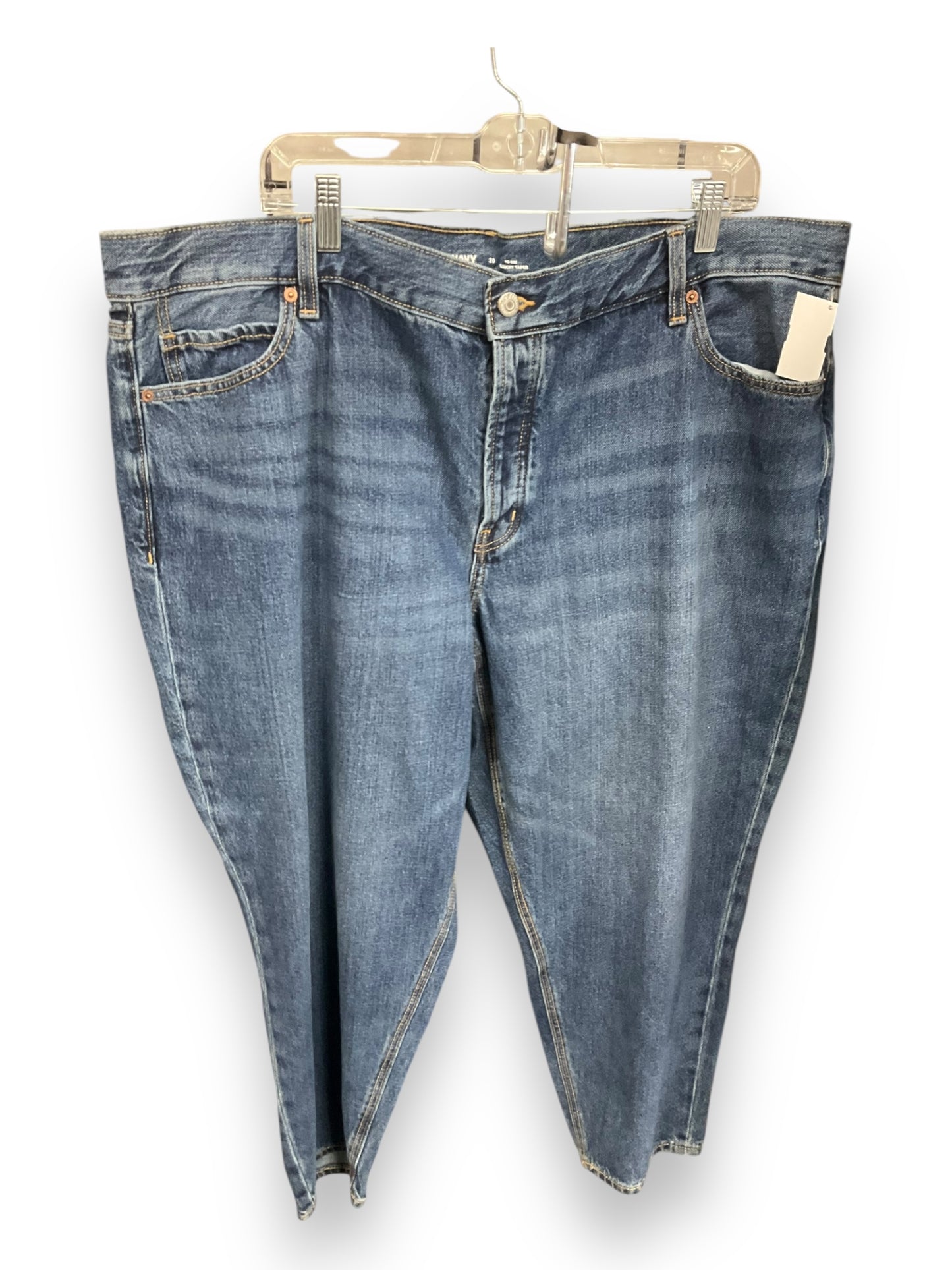 Jeans Straight By Old Navy In Blue Denim, Size: 20