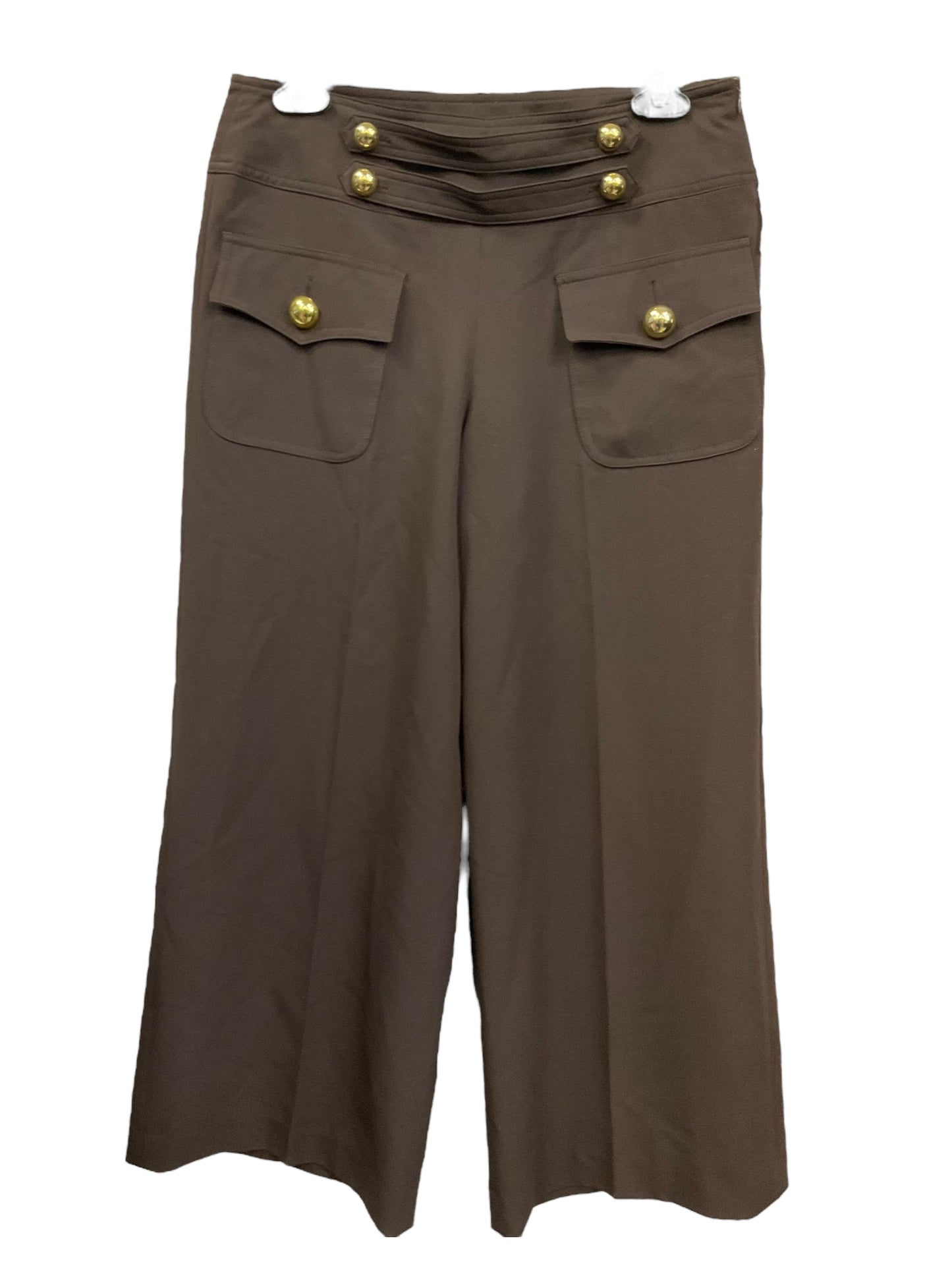 Brown Capris Larry Levine, Size 6